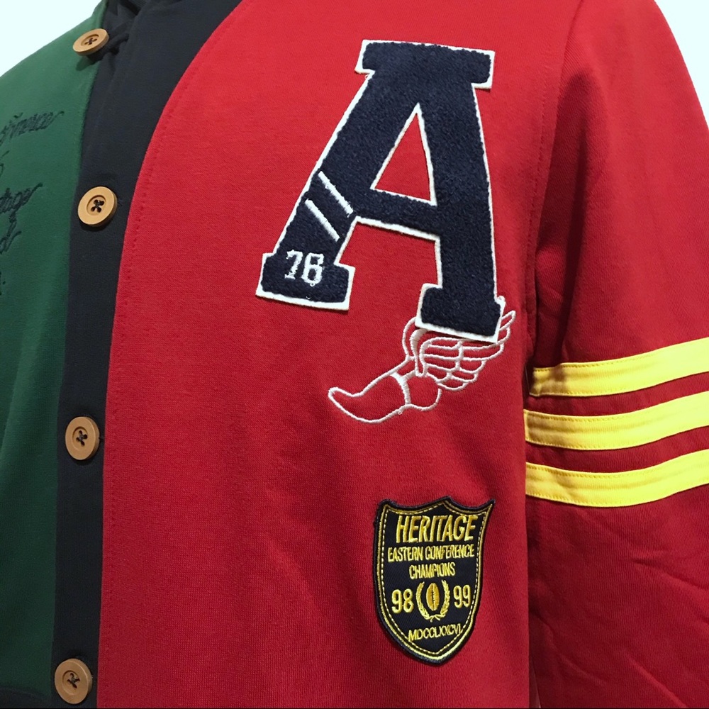 Heritage by America NWT Varsity Cardigan Jacket L - Picture 5 of 12